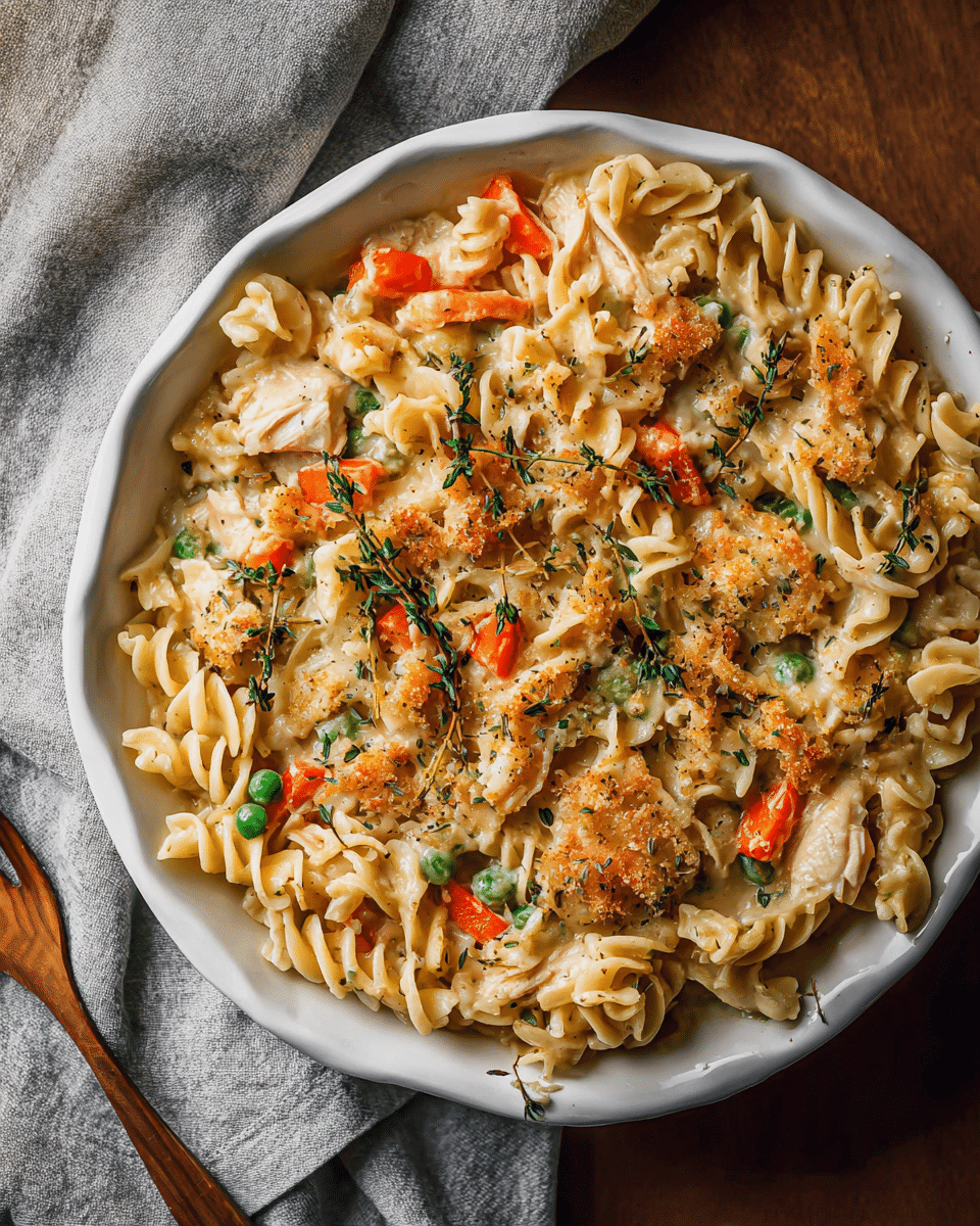Creamy Chicken Noodle Casserole Bake