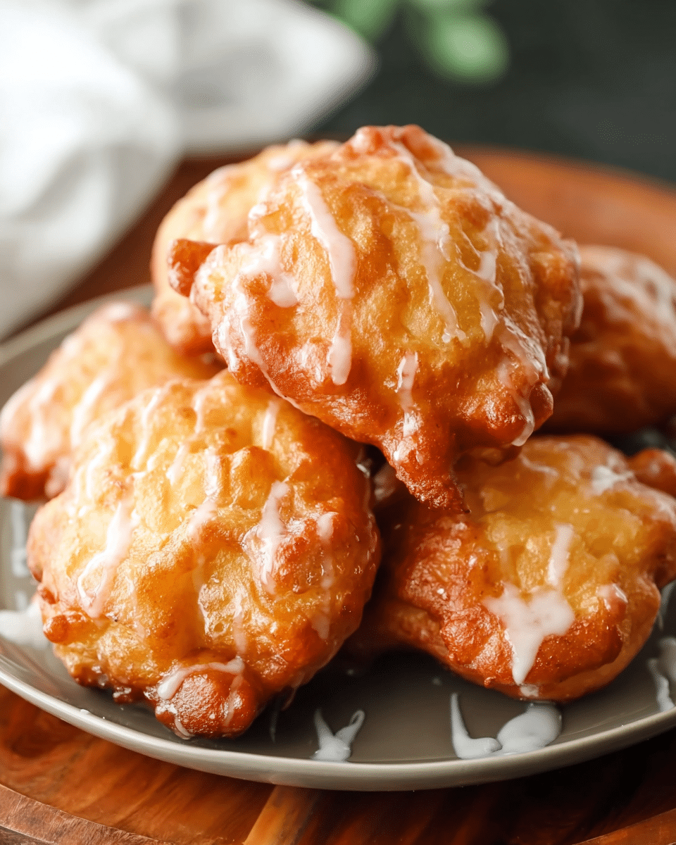 Sweet and Crispy Peach Fritters