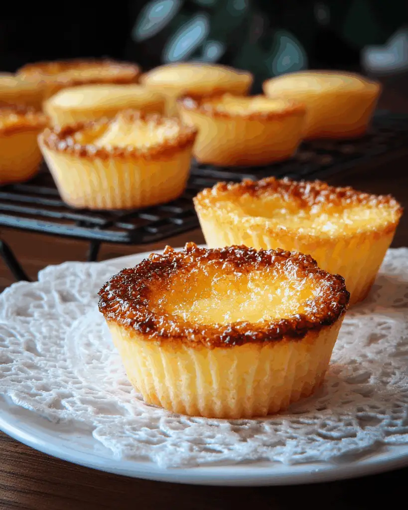 Queijadas Portuguese Custard Cupcakes