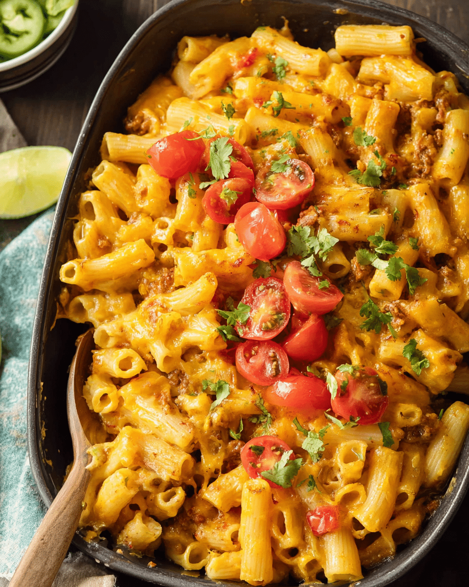 Baked Mexican Macaroni and Cheese