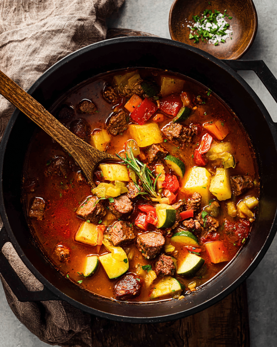 Hearty and Spicy Cowboy Stew