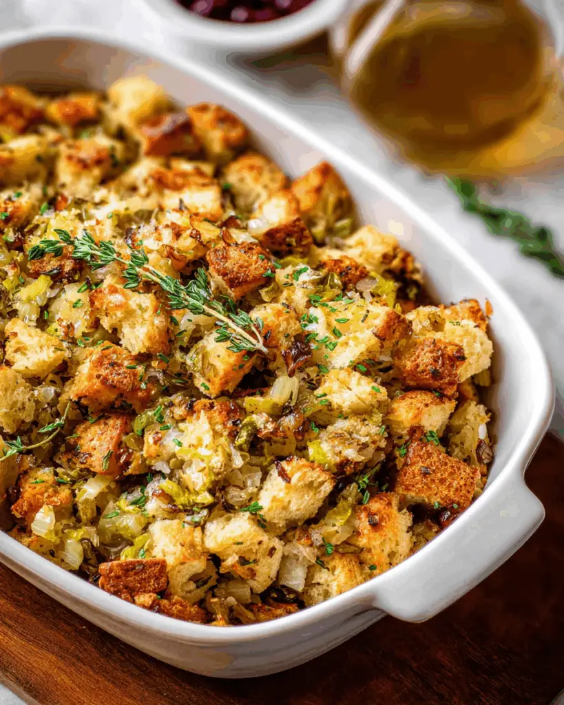 Savory Bread Stuffing with Vegetables