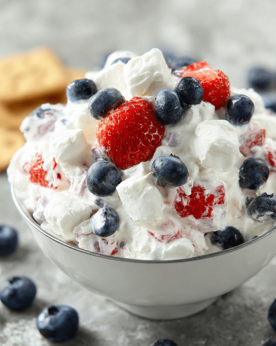 Sweet and Creamy Berry Cheesecake Fluff