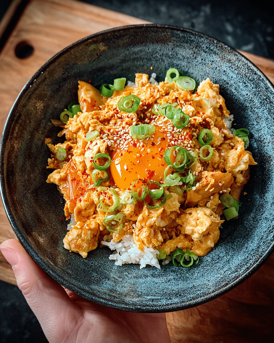 Kimchi Scrambled Eggs