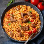 Giouvetsi Greek Beef Stew with Orzo
