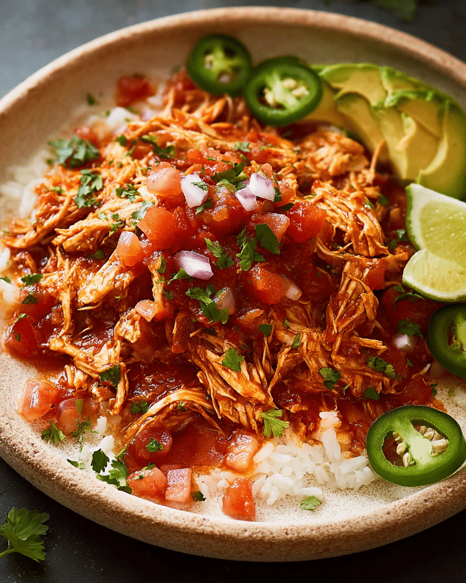 Crockpot Salsa Chicken