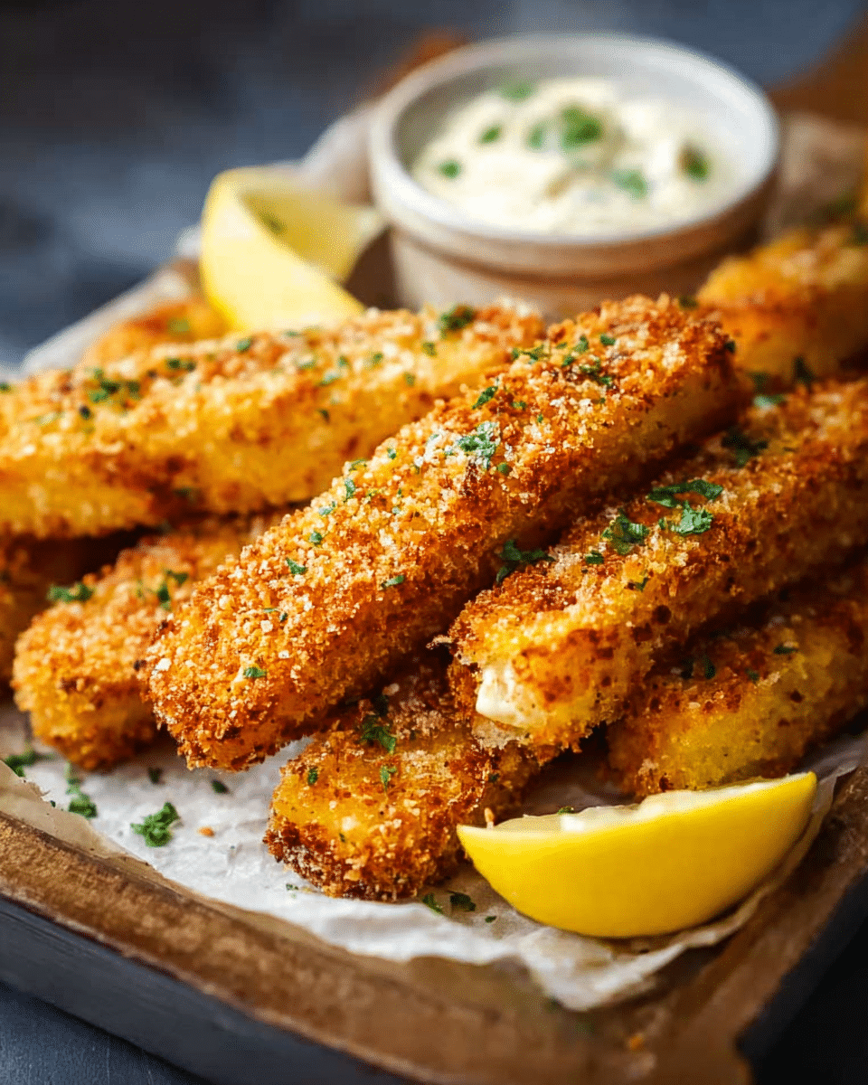 Crispy Oven-Baked Fish Sticks