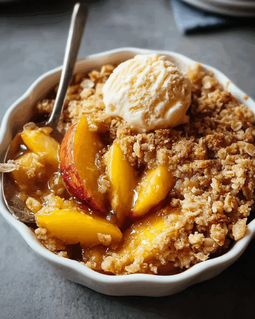 Nectarine Brown Sugar Crisp