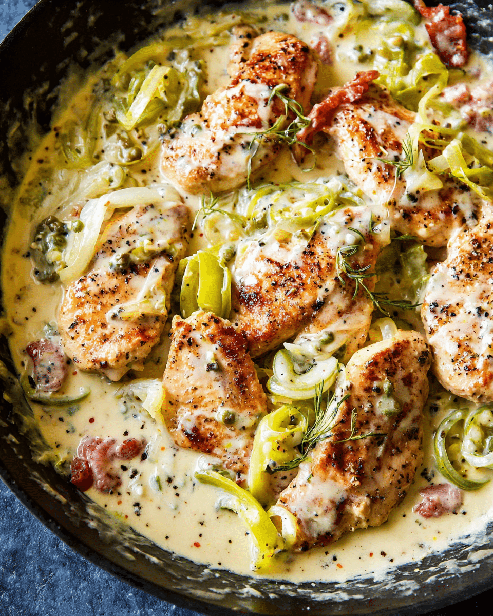 Creamy Pepperoncini Chicken Tender Skillet