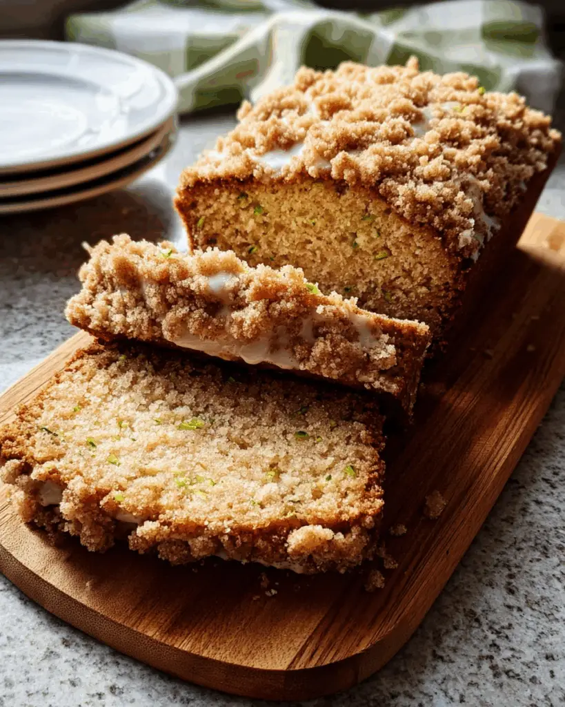 Cinnamon Streusel Topped Zucchini Bread