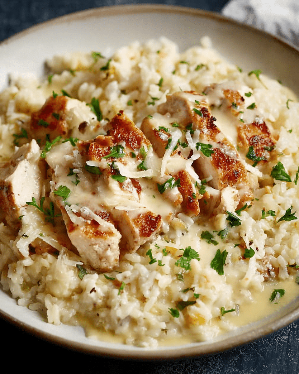 Creamy Parmesan Chicken and Rice