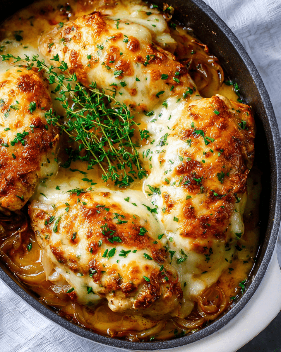 Cheesy French Onion Chicken