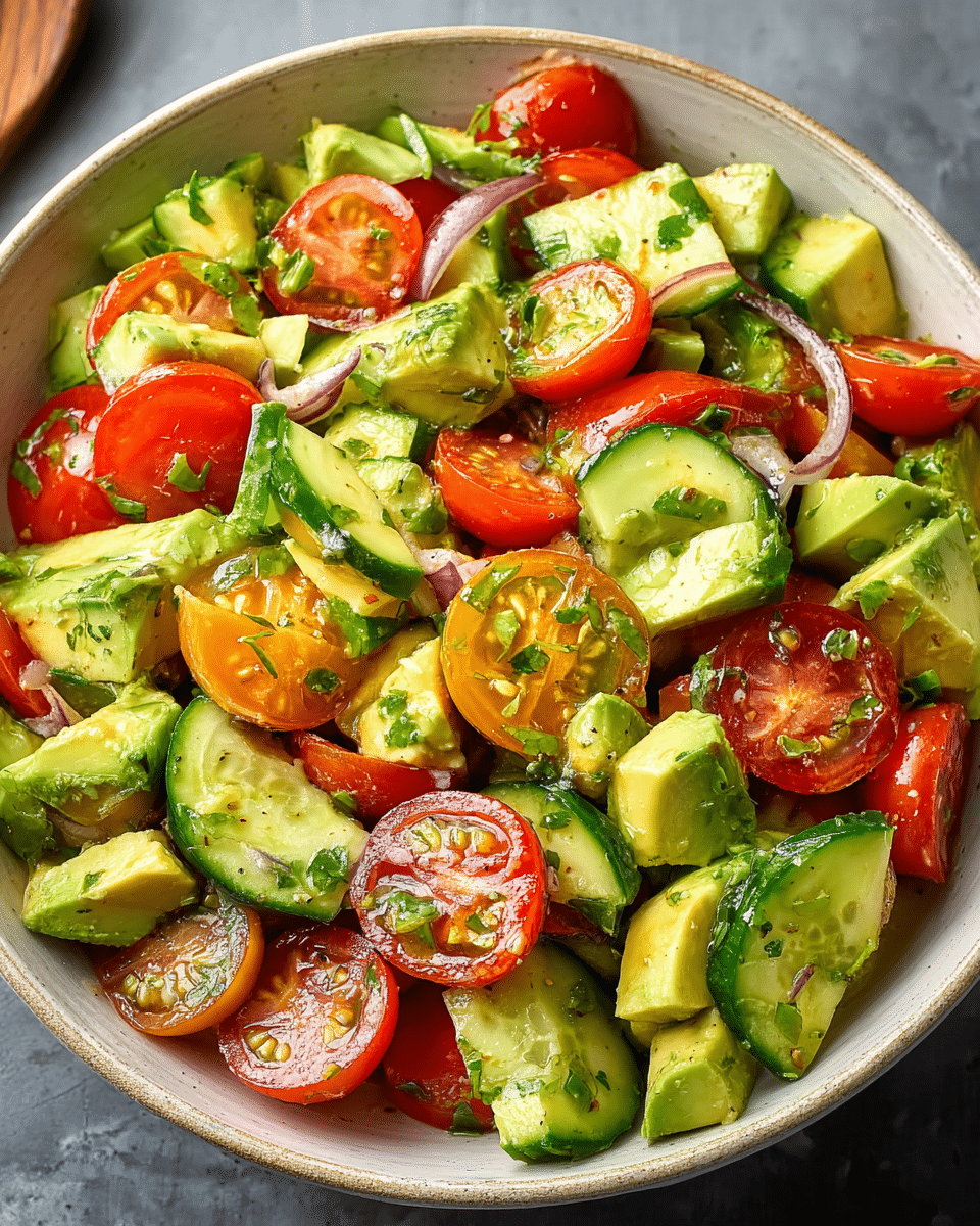 Cucumber, Tomato & Avocado Salad