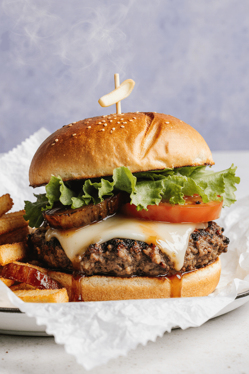 Classic Crusty Diner-Style Burgers with Melty Cheese