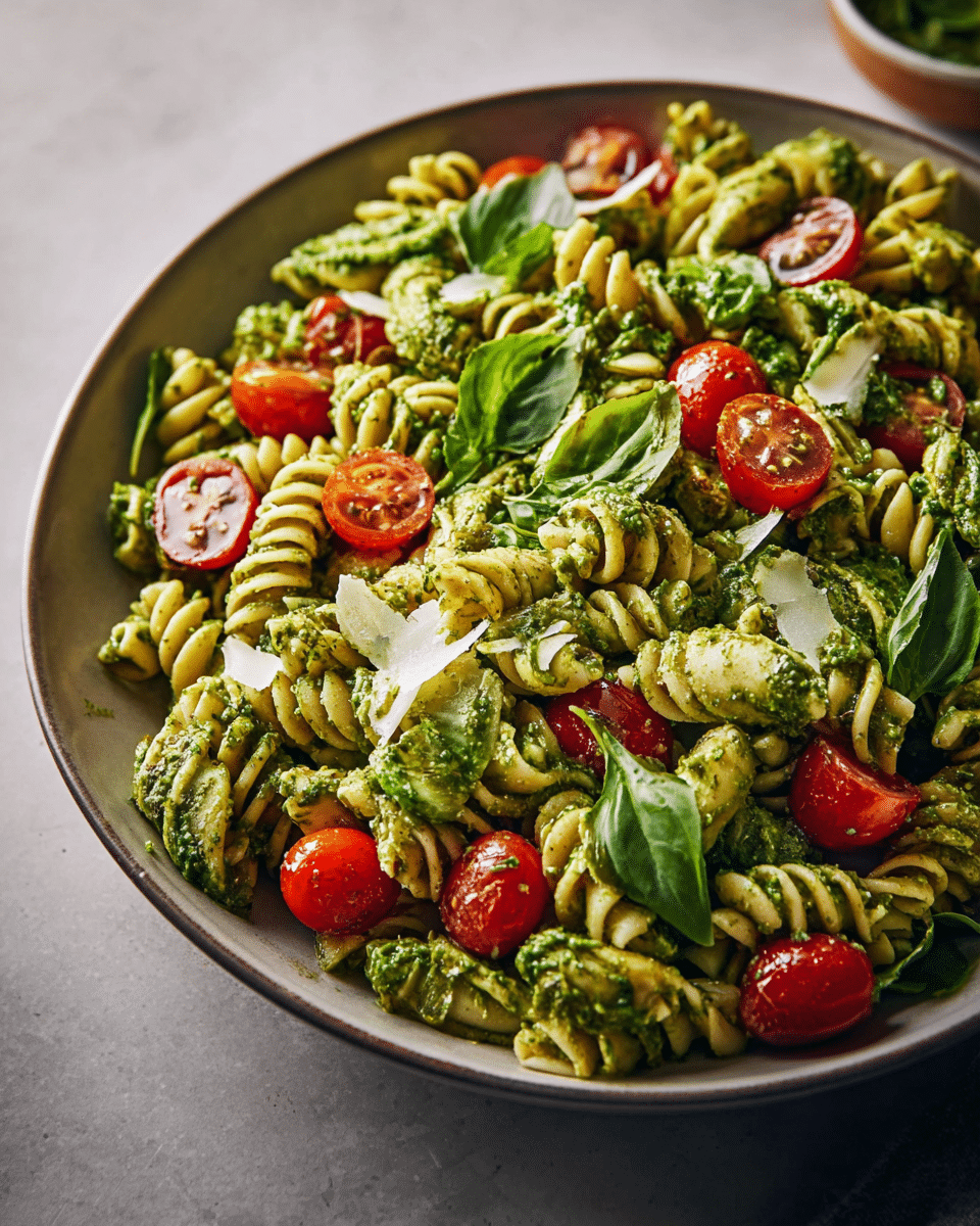 Vegan Pesto Pasta Salad