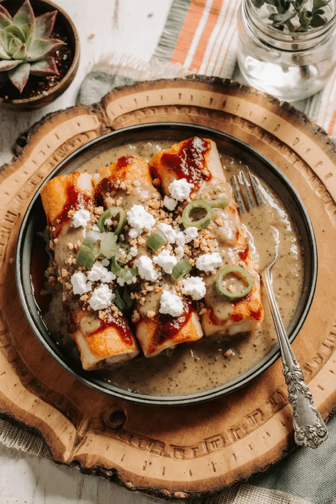 Festive Enchiladas Divorciadas with Red and Green Sauces