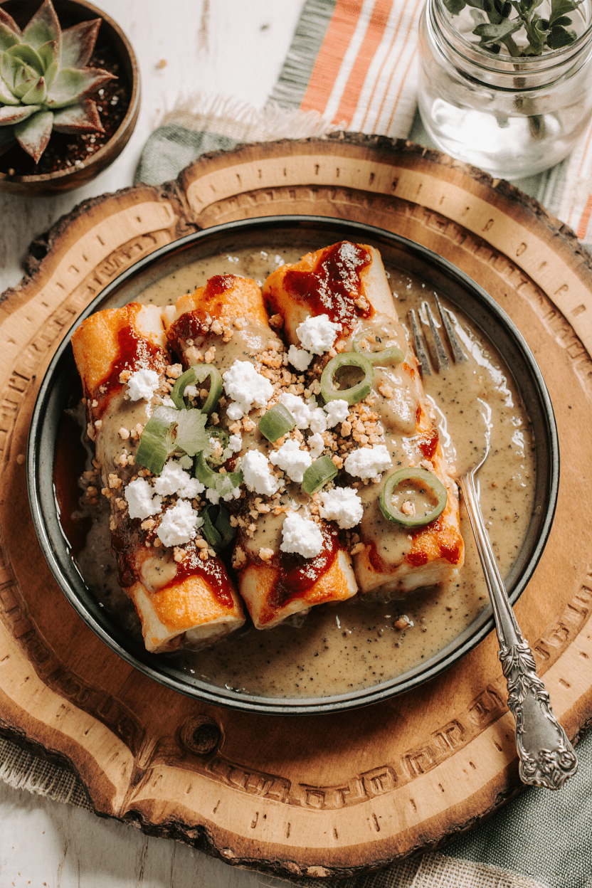 Festive Enchiladas Divorciadas with Red and Green Sauces