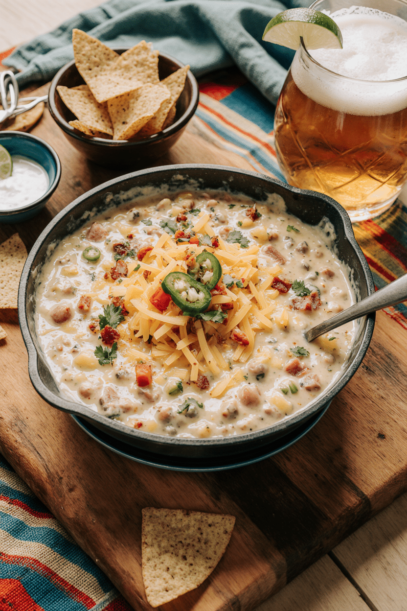 Cheesy Refried Bean Dip