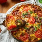 Crustless Tomato Pie