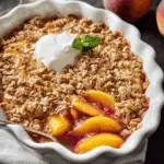 Peach Crisp with Fresh Peaches