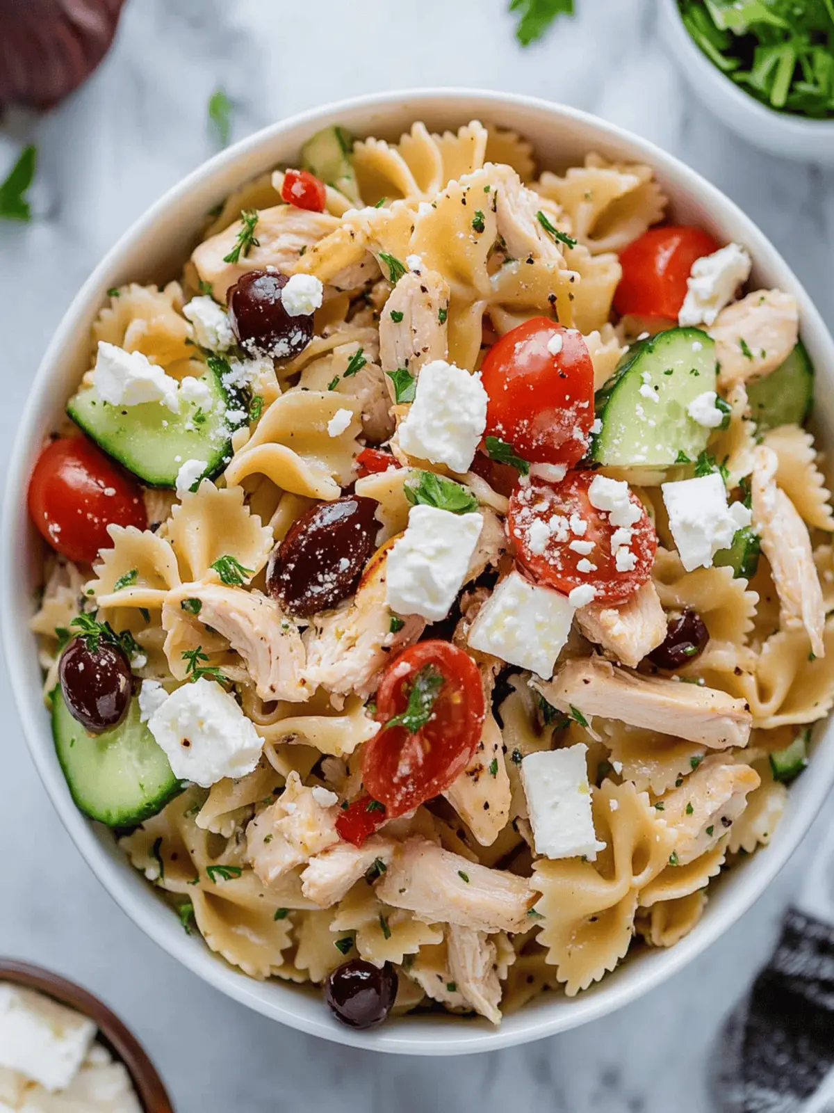 Easy Greek Chicken Pasta Salad for a Fresh Summer Feast