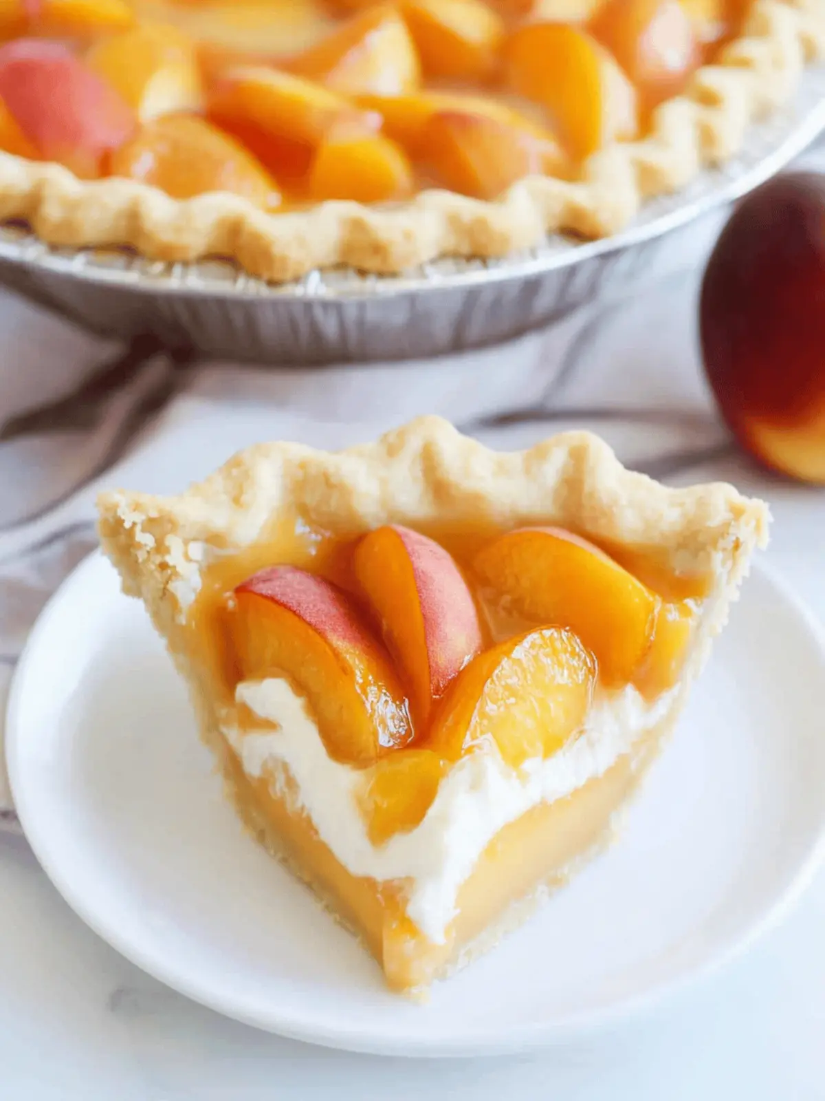 Peaches and Cream Pie