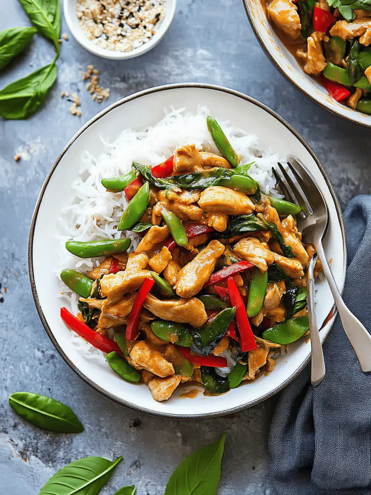 Peanut Satay Chicken Stir Fry