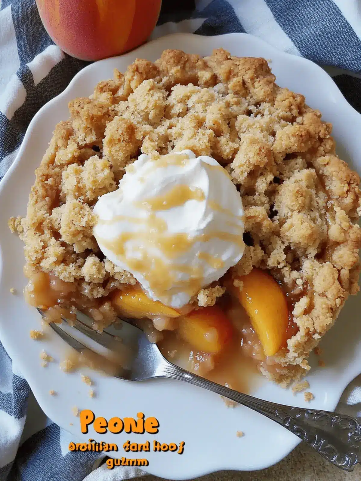 Peach Crumble Pie