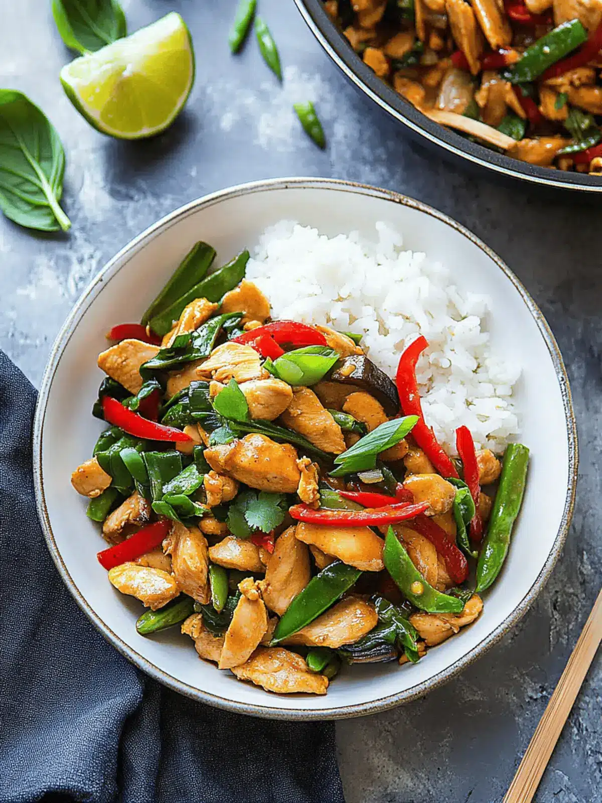 Peanut Satay Chicken Stir Fry