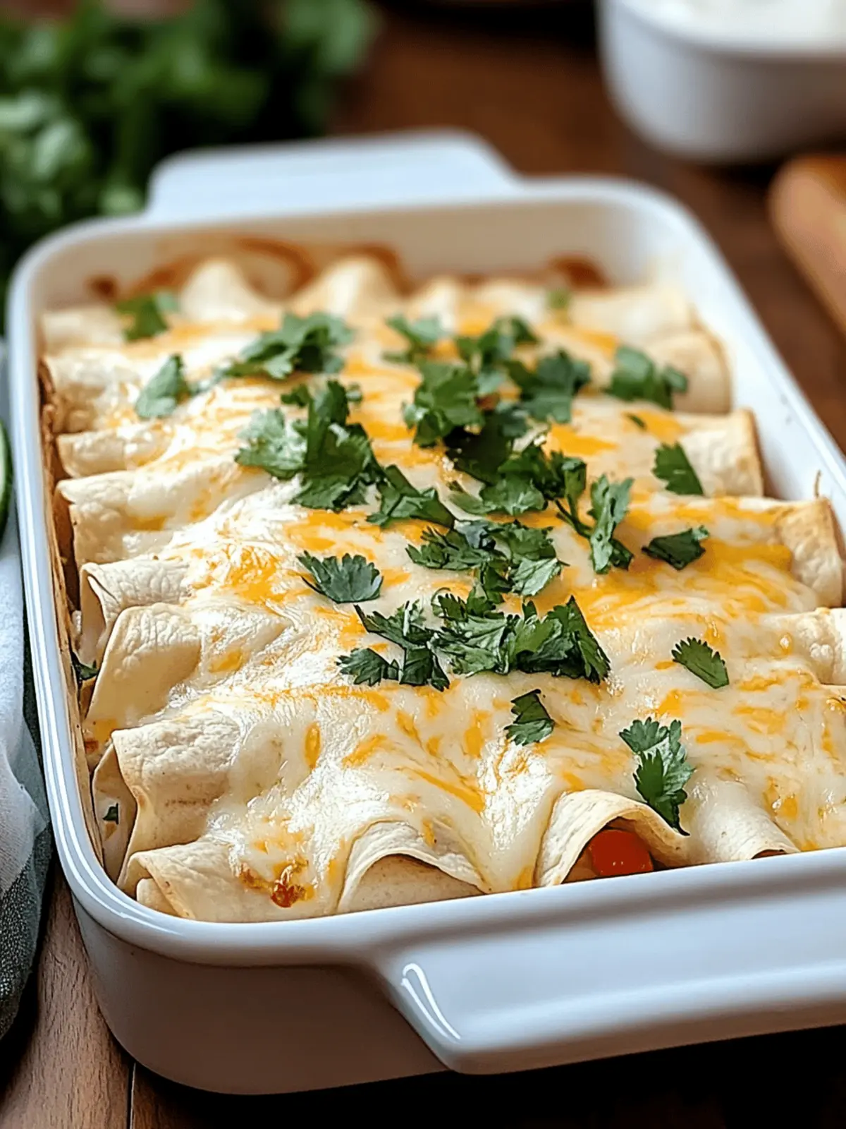 Creamy White Chicken Enchiladas for Ultimate Comfort Food Bliss