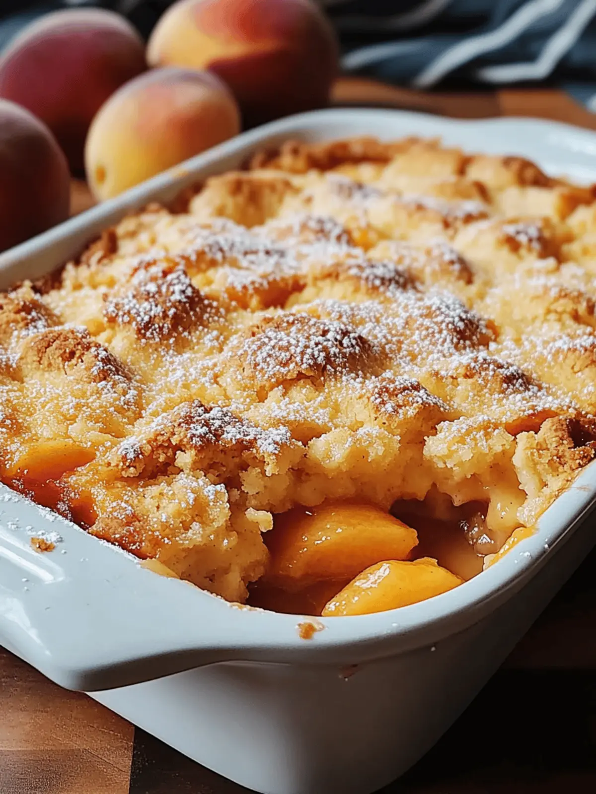Easy Homemade Peach Cobbler Recipe