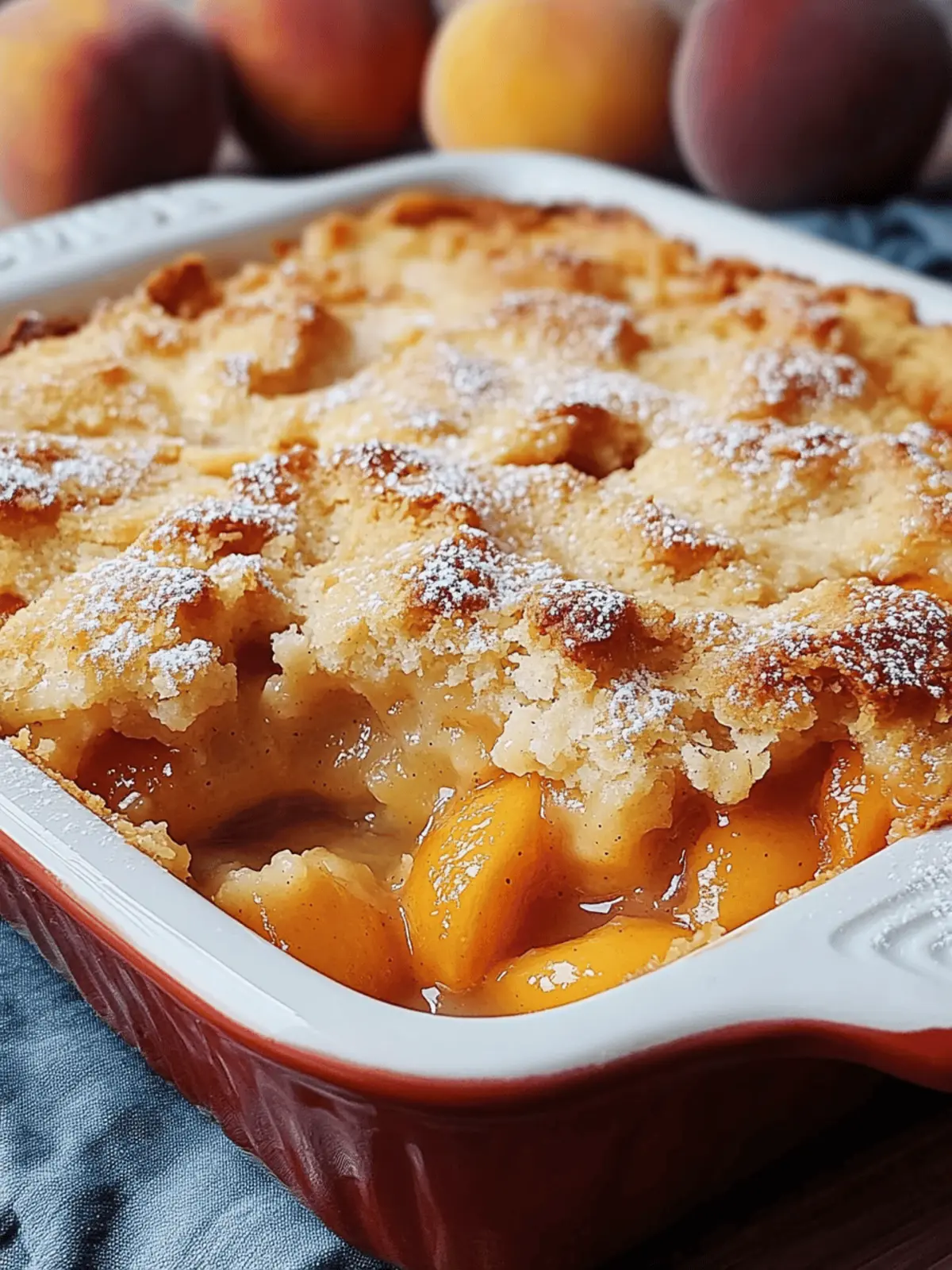 Easy Homemade Peach Cobbler Recipe