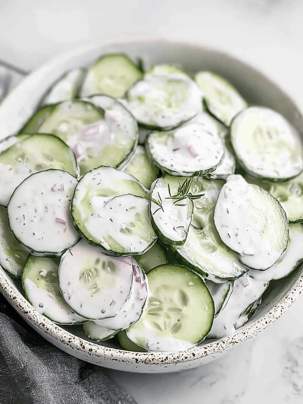Creamy Cucumber Salad: Refreshing Taste of Summer Joy