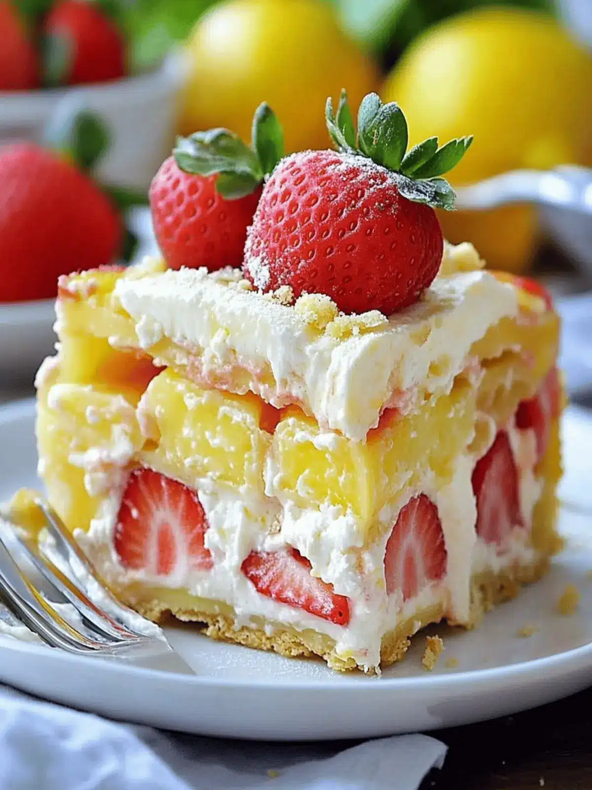 Strawberry Lemonade Lasagna