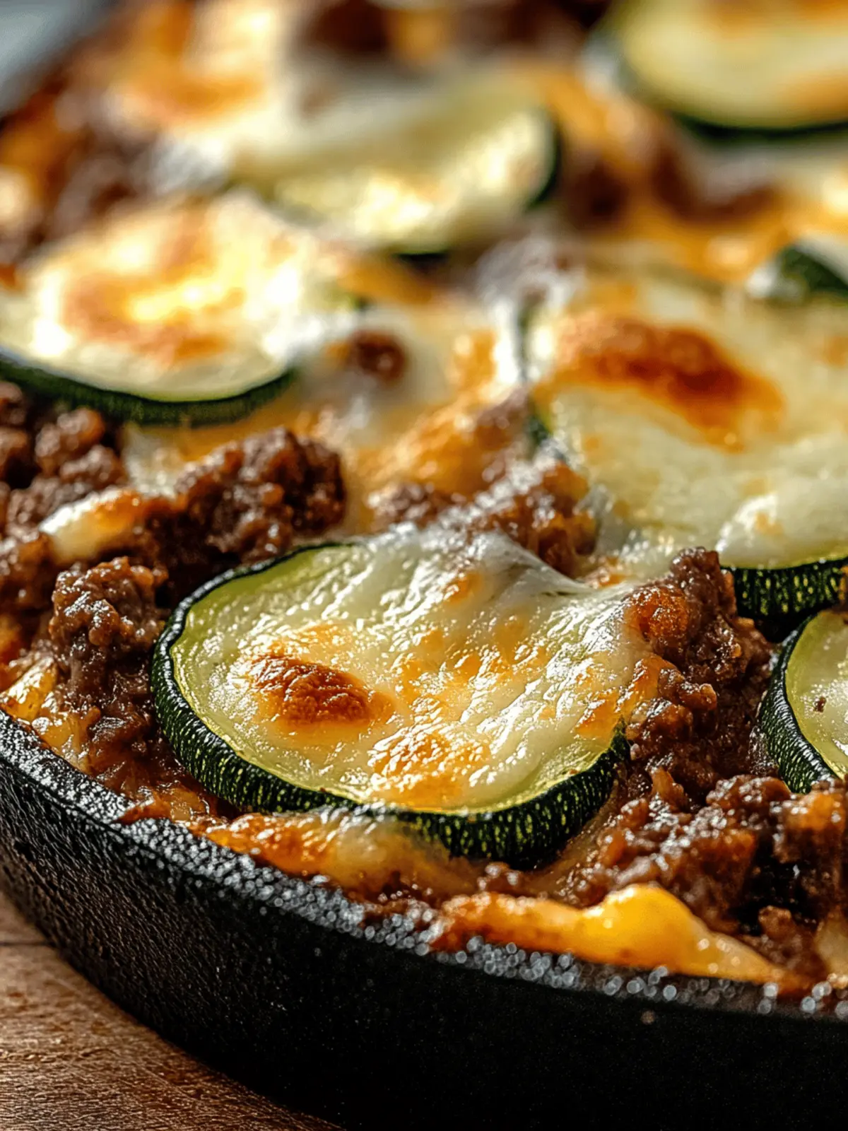 Cheesy Beef & Zucchini Casserole: A Low-Carb Family Favorite