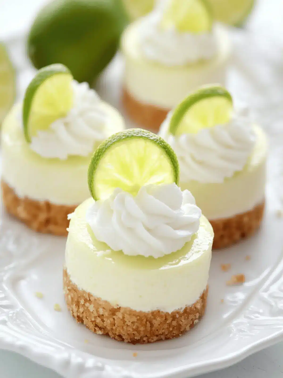 Mini Key Lime Cheesecakes