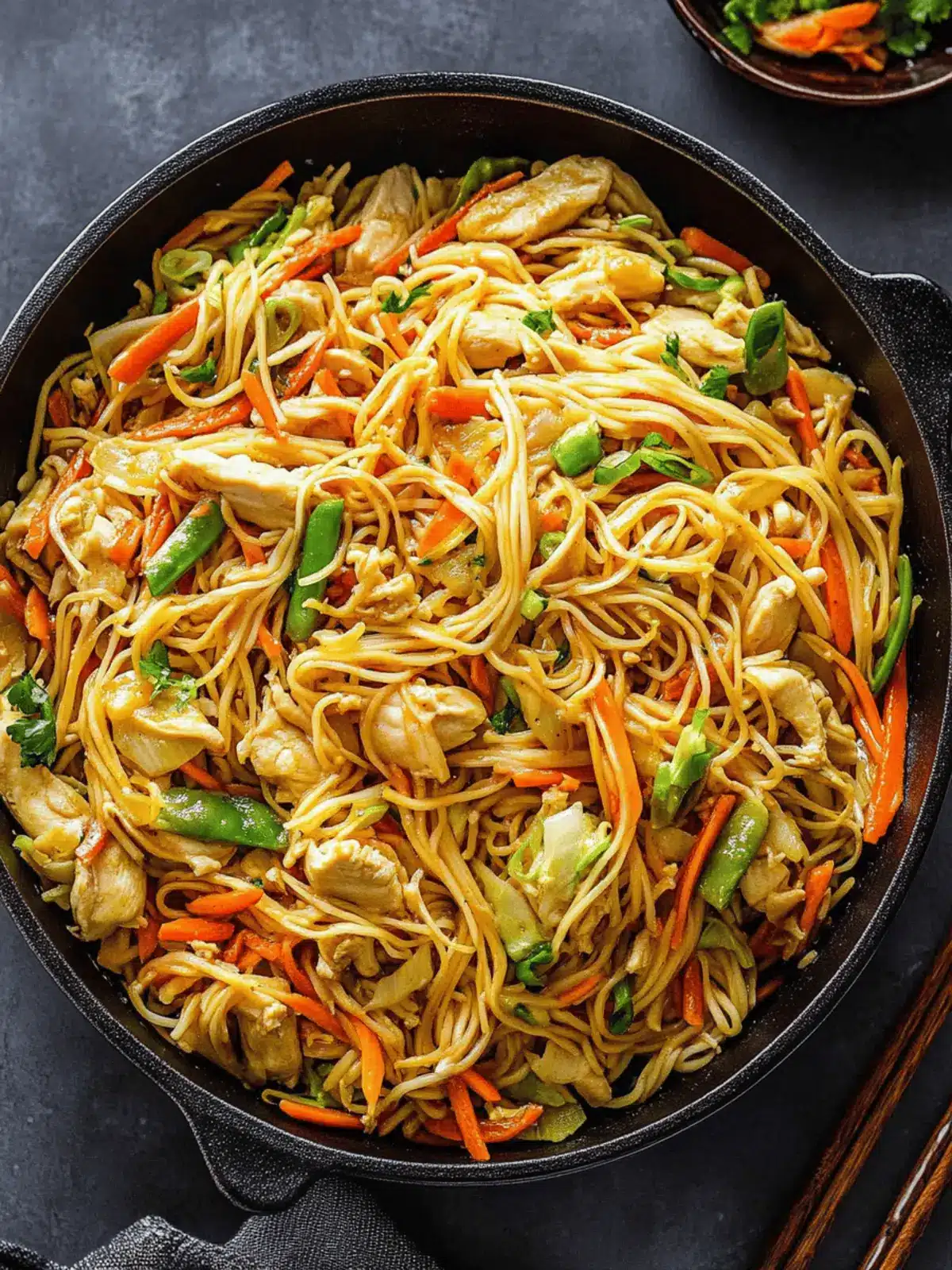 Chicken Chow Mein with Best Chow Mein Sauce!