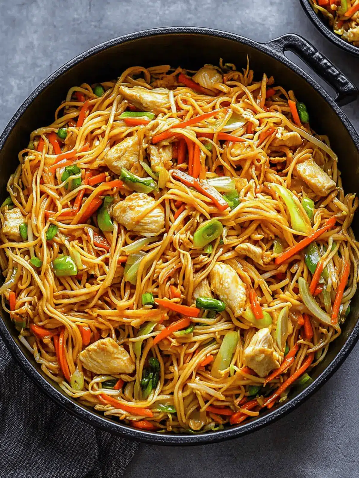 Chicken Chow Mein with Best Chow Mein Sauce!
