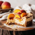 Peach Cobbler Cheesecake