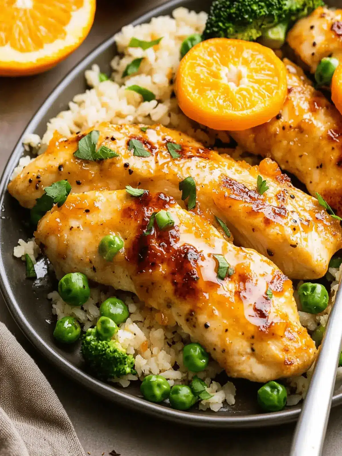 Baked Orange Chicken Sheet Pan Dinner
