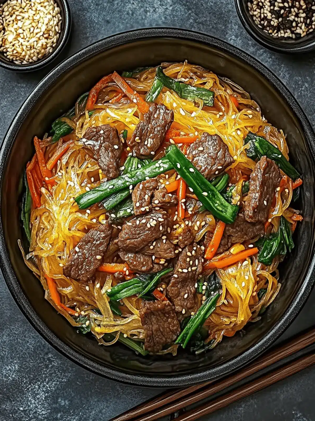 Delicious Japchae: Customize Your Korean Noodles Today!