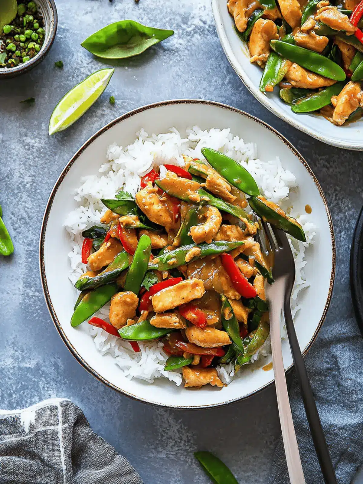 Peanut Satay Chicken Stir Fry