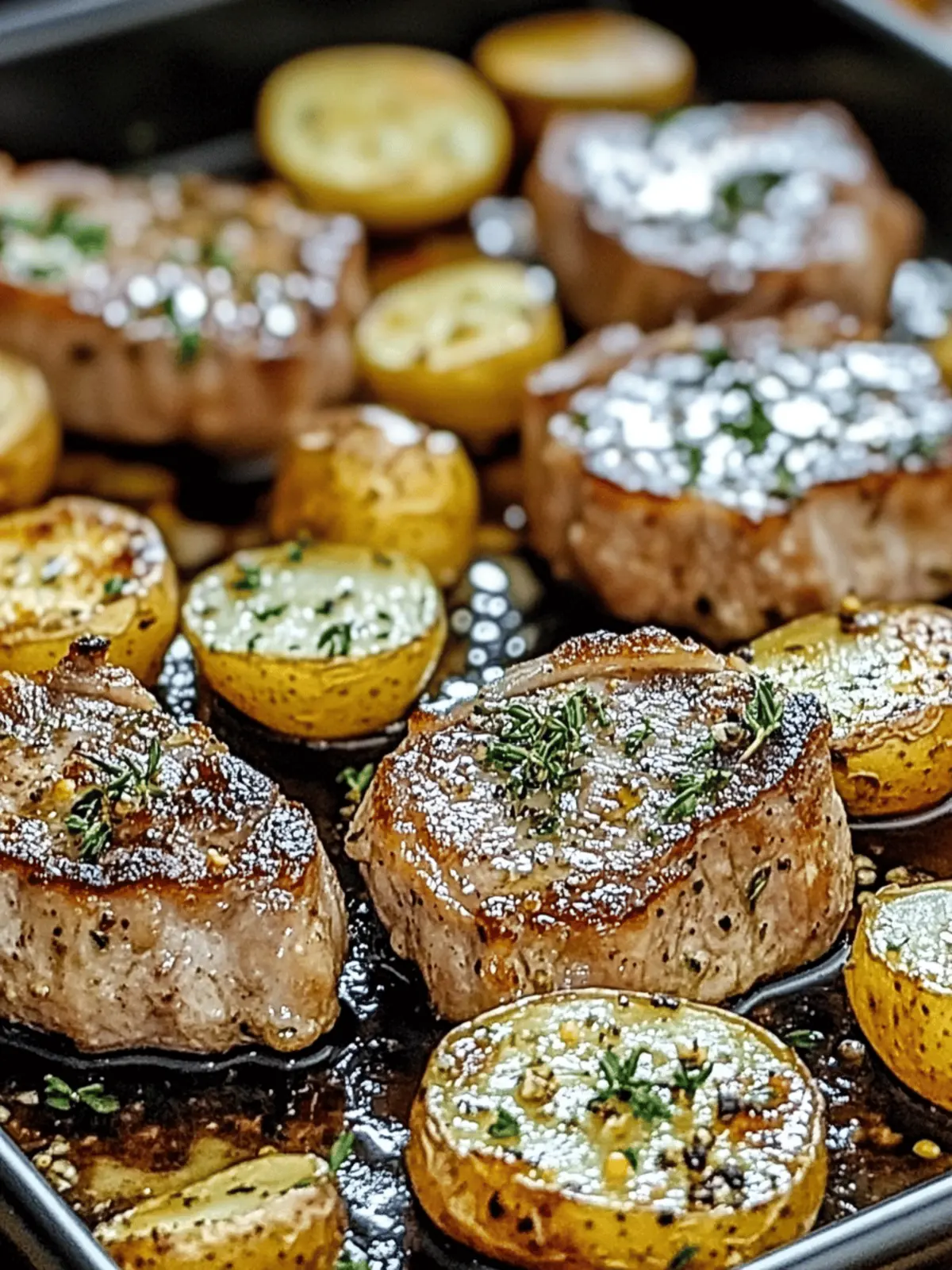 Sheet Pan Pork Chops and Potatoes 30 Minutes Easy Delight