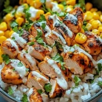 Delicious Street Corn Chicken Rice Bowl Recipe