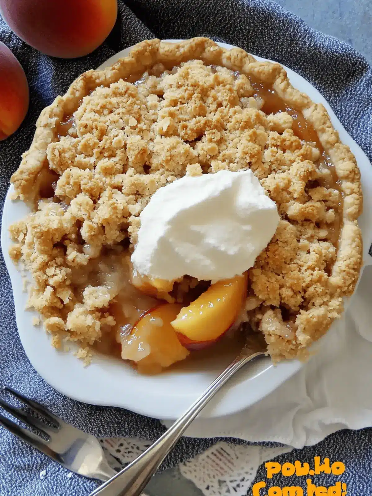 Peach Crumble Pie