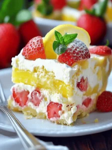 Strawberry Lemonade Lasagna