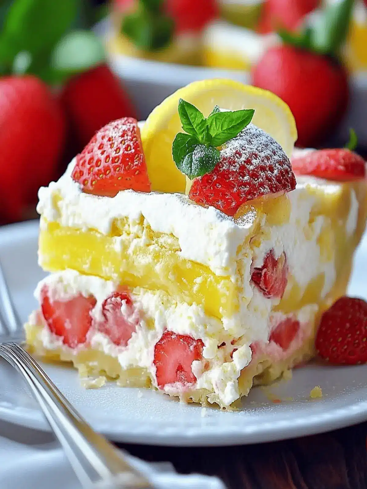 Strawberry Lemonade Lasagna