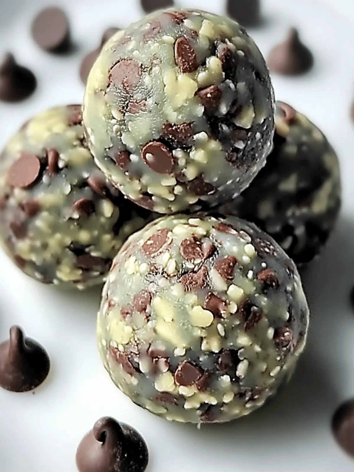 Mint Chocolate Chip Protein Balls for Guilt-Free Snacking