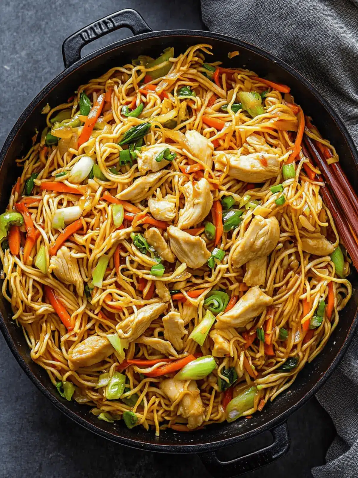 Chicken Chow Mein with Best Chow Mein Sauce!