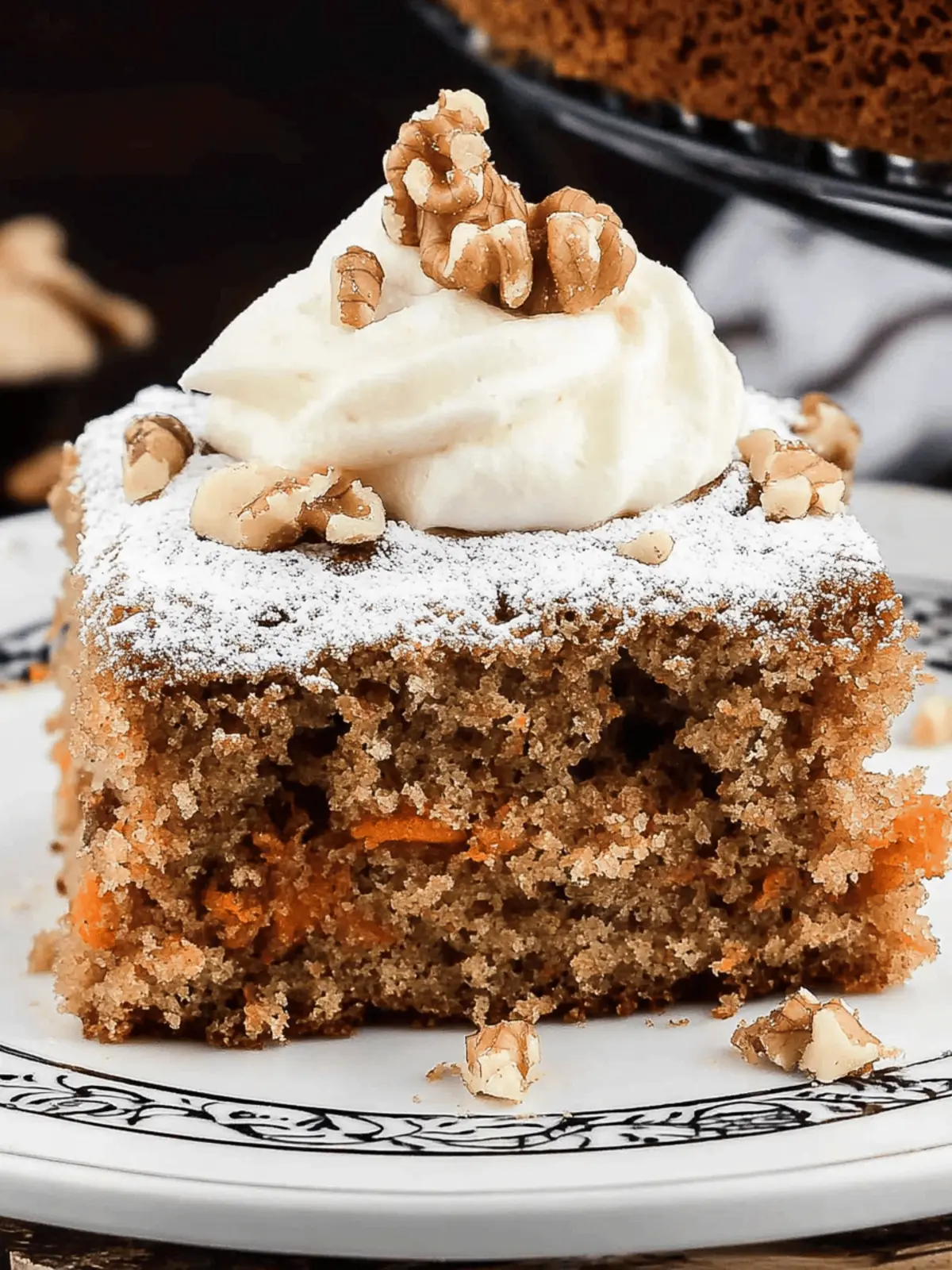 Carrot and Walnut Cake